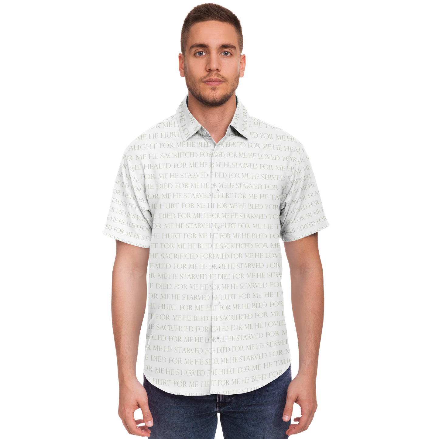 Risen Short Sleeve Button Down Shirt (light)